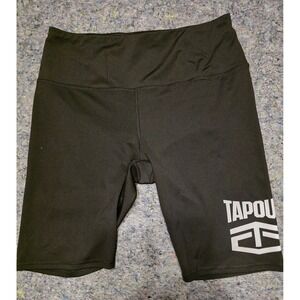 863 WWE Tapout Mens Blk Compression Biker Shorts XL Wrestling Athletic Gym Train
